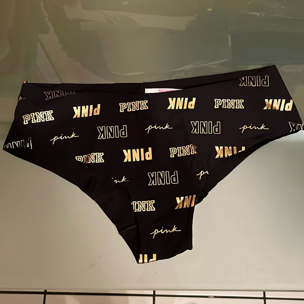 Pink Victoria’s Secret Gold Panty
